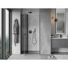 Mexen Mist porte de douche pivotante 75 cm, transparent, noir - 8A4-075-000-70-00