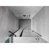 Mexen Mist porte de douche battante 85 cm, transparent, noir - 8A4-085-000-70-00