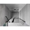 Mexen Mist porte de douche pivotante gauche 90 cm, cadre noir, noir - 8A4-090-000-70-70-L