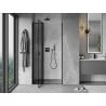 Mexen Mist porte de douche pivotante gauche 105 cm, cadre noir, noir - 8A4-105-000-70-70-L