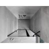 Mexen Mist porte de douche battante droite 70 cm, cadre noir, noir - 8A4-070-000-70-70-P