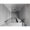 Mexen Mist porte de douche battante droite 90 cm, cadre noir, noir - 8A4-090-000-70-70-P