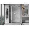 Mexen Mist porte de douche pivotante 155 cm, transparent, chrome - 8A4-155-001-01-00