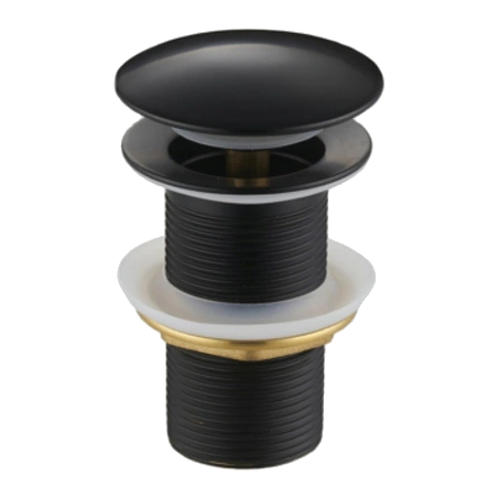 Mexen bouchon rond click-clack, Noir - 79910-70