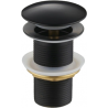 Mexen bouchon rond click-clack, Noir - 79910-70