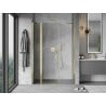Mexen Mist porte de douche pivotante 125 cm, transparent, doré - 8A4-125-001-50-00
