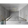 Mexen Mist porte de douche pivotante 125 cm, transparent, doré - 8A4-125-001-50-00
