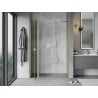 Mexen Mist porte de douche battante 120 cm, transparent, or brossé - 8A4-120-001-55-00