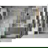 Mexen Mist porte de douche pivotante 130 cm, transparent, doré brossé - 8A4-130-001-55-00