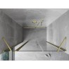 Mexen Mist porte de douche pivotante 135 cm, transparent, or brossé - 8A4-135-001-55-00