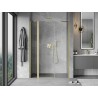 Mexen Mist porte de douche pivotante 135 cm, transparent, or brossé - 8A4-135-001-55-00