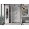 Mexen Mist porte de douche pivotante 155 cm, transparent, cuivre brossé - 8A4-155-001-65-00