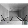 Mexen Mist porte de douche pivotante droite 135 cm, cadre noir, noir - 8A4-135-001-70-70-P