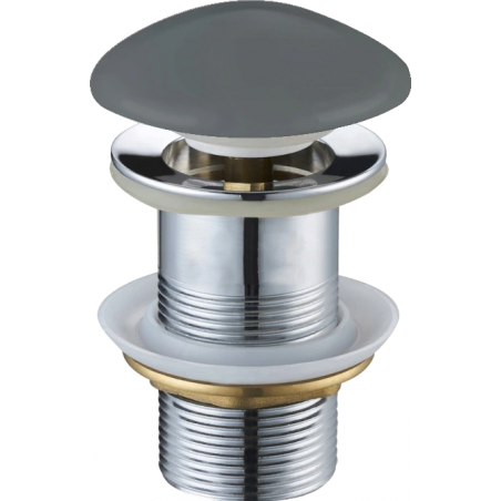 Mexen bouchon rond click-clack, Gris foncé mat - 79910-71