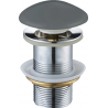 Mexen bouchon rond click-clack, Gris foncé mat - 79910-71