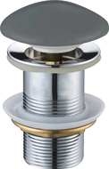 Mexen bouchon rond click-clack, Gris foncé mat - 79910-71
