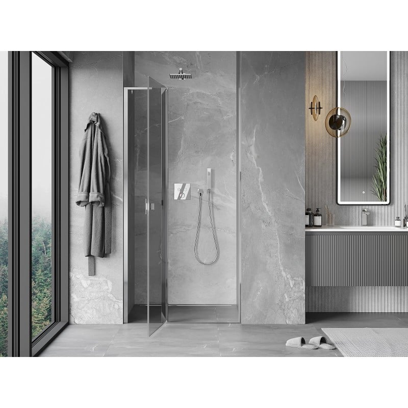 Mexen Mist L porte de douche pivotante 105 cm, transparent, chromé - 8A4L-105-000-01-00