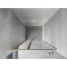 Mexen Mist L porte de douche pivotante 120 cm, transparent, or brossé - 8A4L-120-000-55-00
