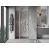 Mexen Mist L porte de douche pivotante 100 cm, transparent, cuivre brossé - 8A4L-100-000-65-00