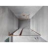 Mexen Mist L porte de douche pivotante 120 cm, transparent, cuivre brossé - 8A4L-120-000-65-00