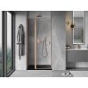 Mexen Mist L porte de douche pivotante 120 cm, transparent, cuivre brossé - 8A4L-120-000-65-00