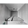 Mexen Mist L porte de douche pivotante 100 cm, transparent, noir - 8A4L-100-000-70-00