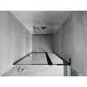 Mexen Mist L porte de douche pivotante droite 100 cm, cadre noir, noir - 8A4L-100-000-70-70-P