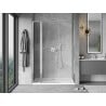 Mexen Mist L porte de douche pivotante 160 cm, transparent, chrome - 8A4L-160-001-01-00