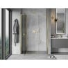 Mexen Mist L porte de douche pivotante 160 cm, transparent, doré - 8A4L-160-001-50-00
