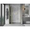 Mexen Mist L porte de douche pivotante 155 cm, transparent, or brossé - 8A4L-155-001-55-00