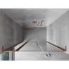 Mexen Mist L porte de douche pivotante 160 cm, transparent, cuivre brossé - 8A4L-160-001-65-00