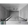 Mexen Mist L porte de douche pivotante 150 cm, transparent, noir - 8A4L-150-001-70-00