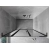 Mexen Mist L porte de douche pivotante gauche 150 cm, cadre noir, noir - 8A4L-150-001-70-70-L