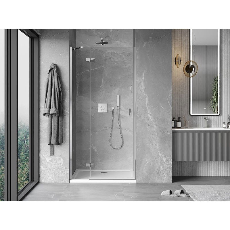 Mexen Mist-H porte de douche pivotante gauche 70 cm, transparent, chrome - 8A5-070-000-01-00-L