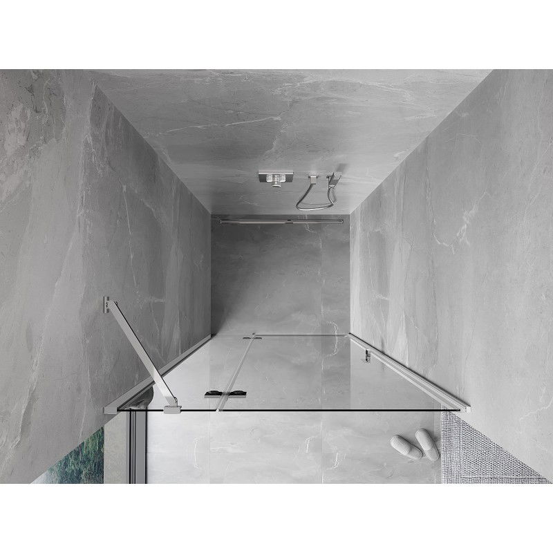 Mexen Mist-H porte de douche pivotante gauche 105 cm, transparent, chrome - 8A5-105-000-01-00-L
