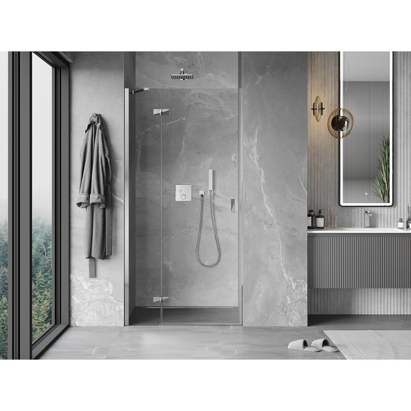 Mexen Mist-H porte de douche pivotante gauche 110 cm, transparent, chromé - 8A5-110-000-01-00-L