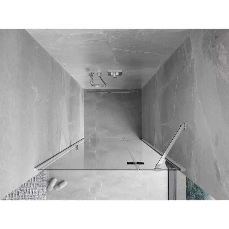 Mexen Mist-H porte de douche pivotante droite 95 cm, transparent, chrome - 8A5-095-000-01-00-P