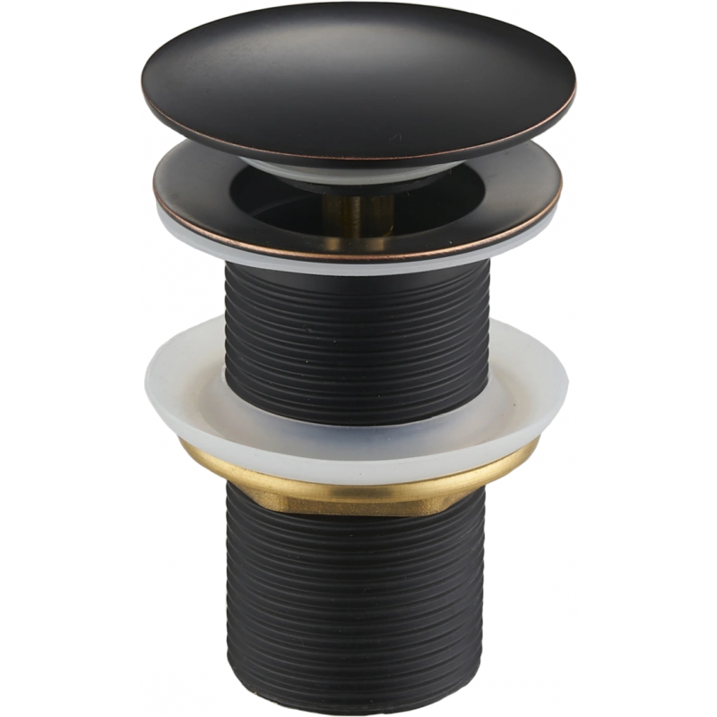 Mexen bouchon rond click-clack, Noire antique - 79910-79