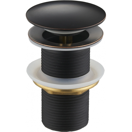 Mexen bouchon clic-clac rond, noir antique - 79910-79