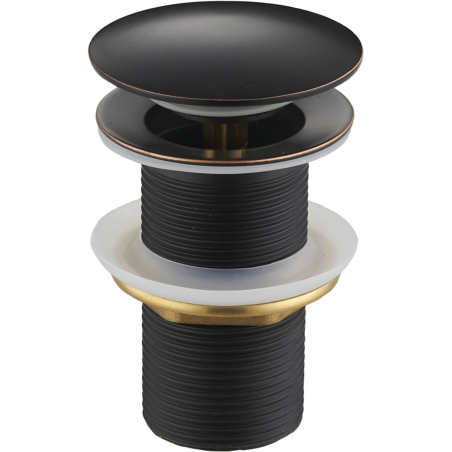 Mexen bouchon rond click-clack, Noire antique - 79910-79
