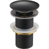Mexen bouchon rond click-clack, Noire antique - 79910-79