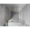Mexen Mist-H porte de douche pivotante gauche 70 cm, transparent, doré - 8A5-070-000-50-00-L