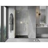 Mexen Mist-H porte de douche pivotante gauche 75 cm, transparent, doré - 8A5-075-000-50-00-L