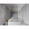 Mexen Mist-H porte de douche pivotante gauche 85 cm, transparent, or brossé - 8A5-085-000-55-00-L