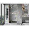 Mexen Mist-H porte de douche pivotante gauche 95 cm, transparent, or brossé - 8A5-095-000-55-00-L