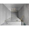 Mexen Mist-H porte de douche pivotante droite 90 cm, transparent, or brossé - 8A5-090-000-55-00-P