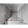 Mexen Mist-H porte de douche pivotante gauche 85 cm, transparent, cuivre brossé - 8A5-085-000-65-00-L