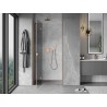 Mexen Mist-H porte de douche pivotante gauche 120 cm, transparent, cuivre brossé - 8A5-120-000-65-00-L