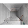 Mexen Mist-H porte de douche pivotante droite 115 cm, transparent, cuivre brossé - 8A5-115-000-65-00-P