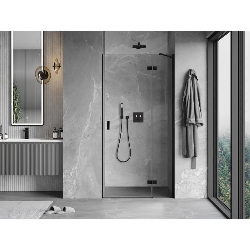 Mexen Mist-H porte de douche battante droite 100 cm, transparent, noir - 8A5-100-000-70-00-P